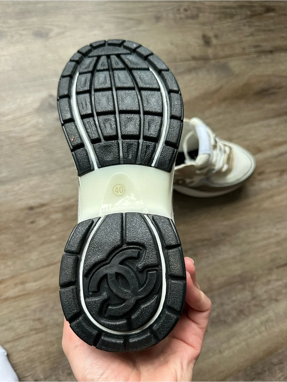 CHANEL Gold Sneakers - Picture 7 of 7